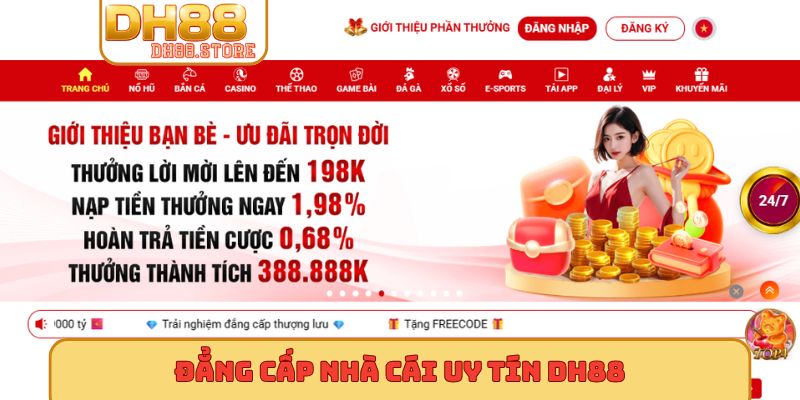 Đẳng cấp nhà cái uy tín DH88